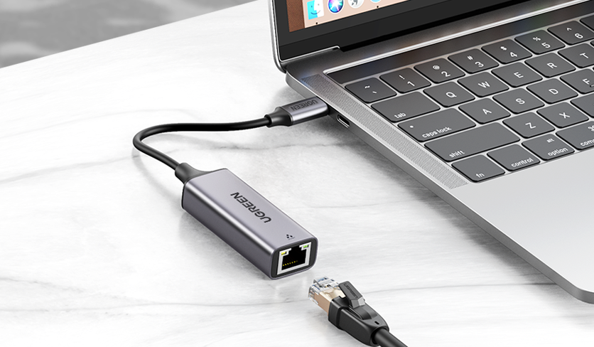 UGREEN USB ethernet adapter on MacBook