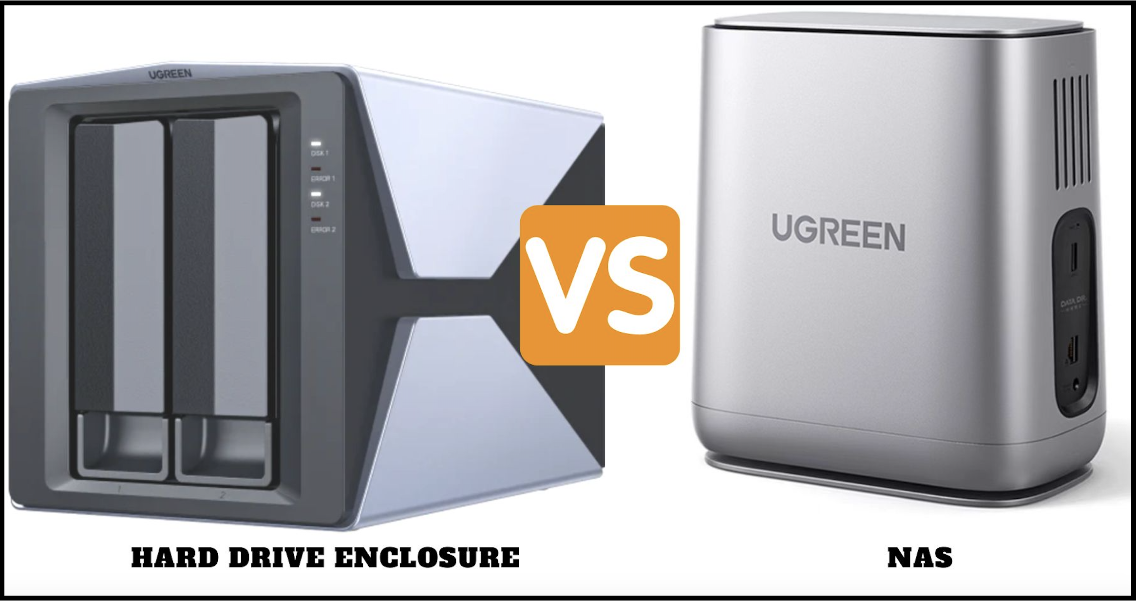 hard drive enclosure vs nas